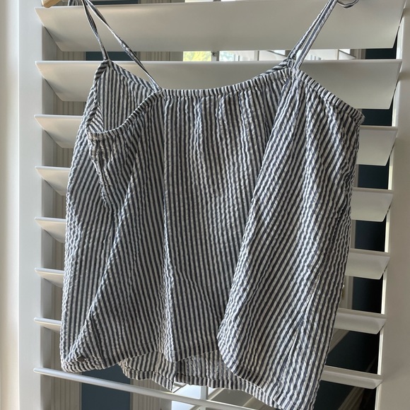 Roxy blue and white striped tank top - Picture 6 of 6